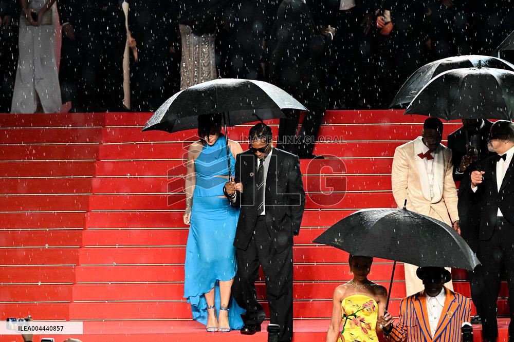 Cannes - Rihanna And Asap Rocky Leaving the Highest 2 Lowest Screening