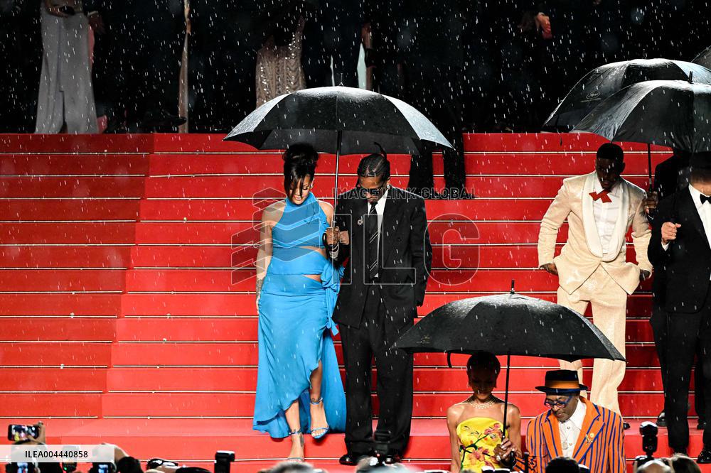 Cannes - Rihanna And Asap Rocky Leaving the Highest 2 Lowest Screening