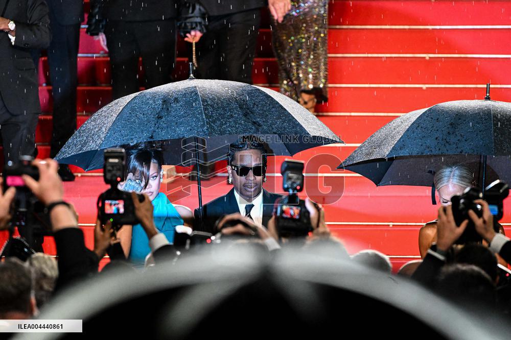 Cannes - Rihanna And Asap Rocky Leaving the Highest 2 Lowest Screening