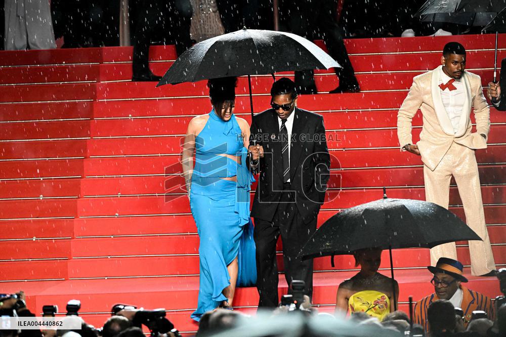 Cannes - Rihanna And Asap Rocky Leaving the Highest 2 Lowest Screening