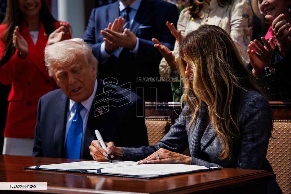Trump Signs Bipartisan Take It Down Act Targeting Deepfake Pornography
