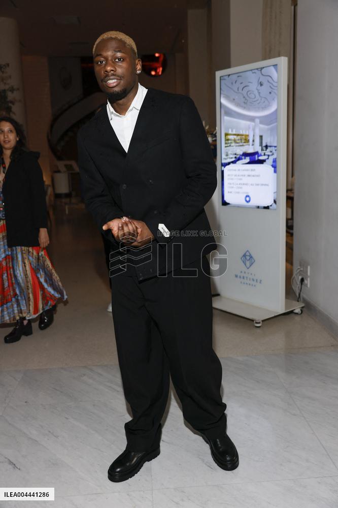 Cannes Tiakola is spotted at Hotel Martinez MP