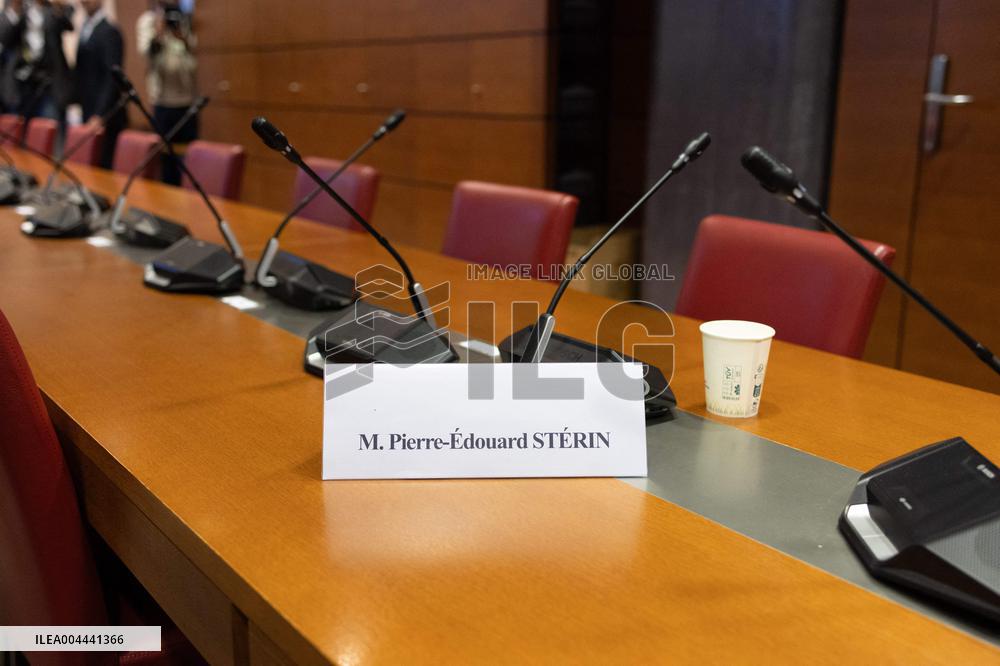 Hearing of Pierre-Edouard Sterin at the National Assembly - Paris