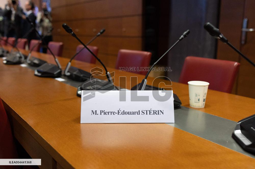 Hearing of Pierre-Edouard Sterin at the National Assembly - Paris