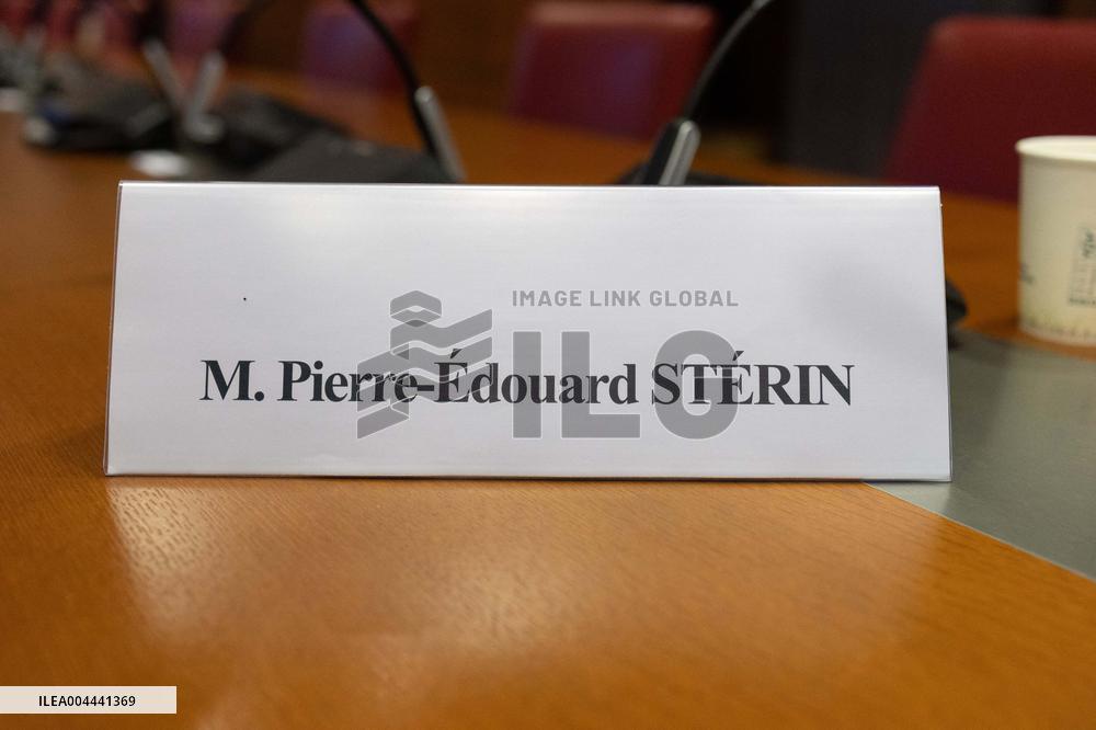 Hearing of Pierre-Edouard Sterin at the National Assembly - Paris