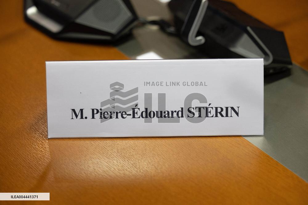 Hearing of Pierre-Edouard Sterin at the National Assembly - Paris