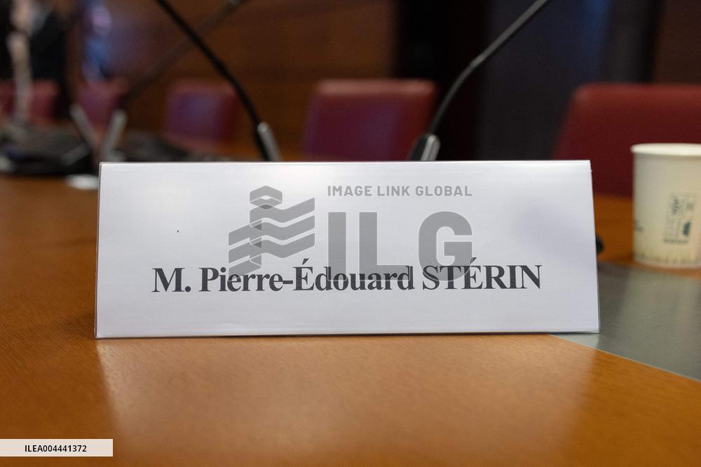 Hearing of Pierre-Edouard Sterin at the National Assembly - Paris