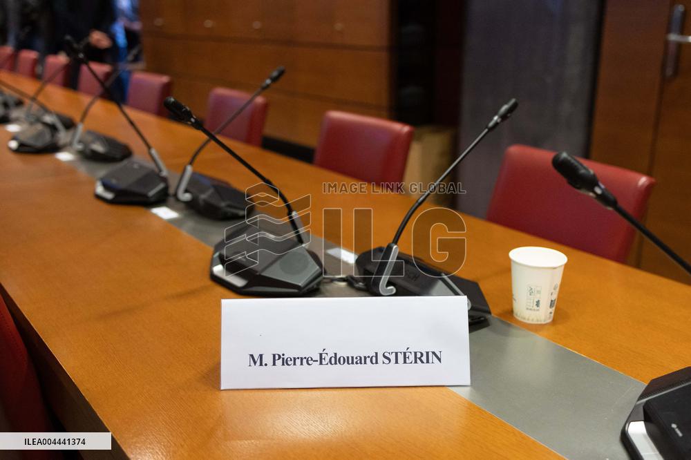 Hearing of Pierre-Edouard Sterin at the National Assembly - Paris