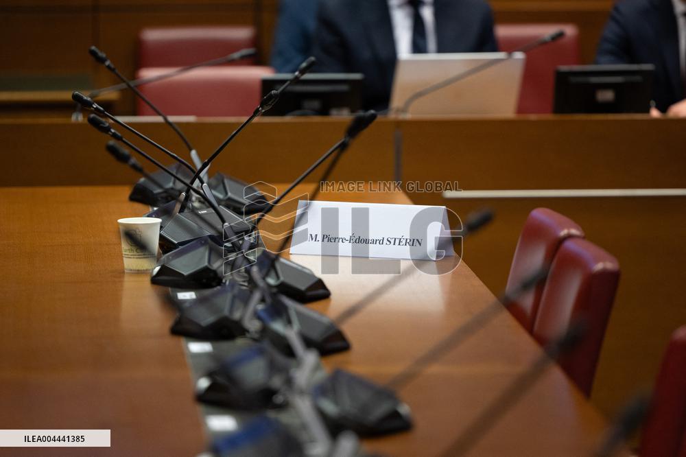 Hearing of Pierre-Edouard Sterin at the National Assembly - Paris