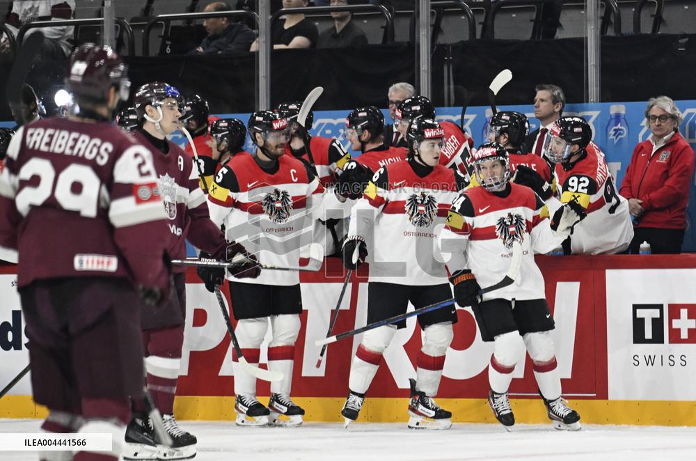 ICE HOCKEY WC LATVIA-AUSTRIA