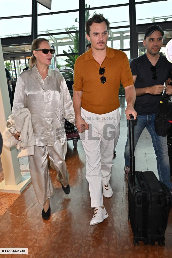 Cannes Rupert Friend At Nice Airport JR