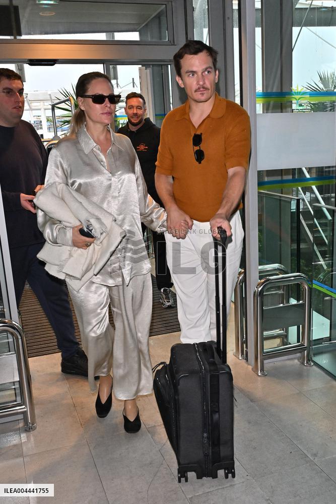 Cannes Rupert Friend At Nice Airport JR