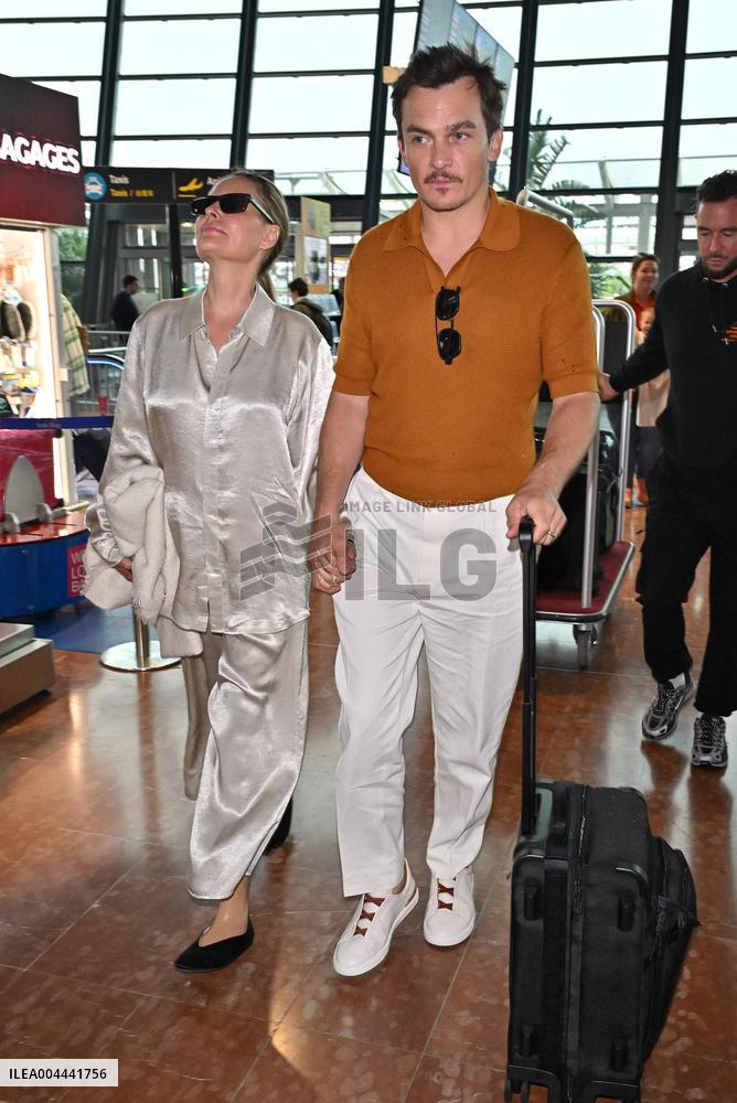 Cannes Rupert Friend At Nice Airport JR