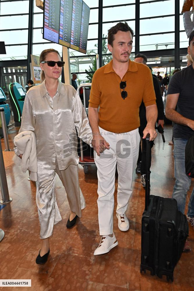 Cannes Rupert Friend At Nice Airport JR