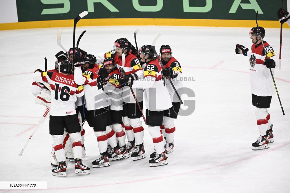 ICE HOCKEY WC LATVIA-AUSTRIA