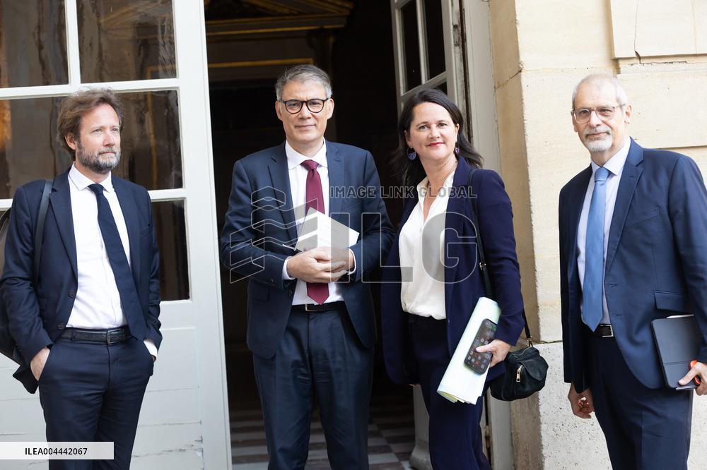 Members of Socialist Party At Matignon - Paris