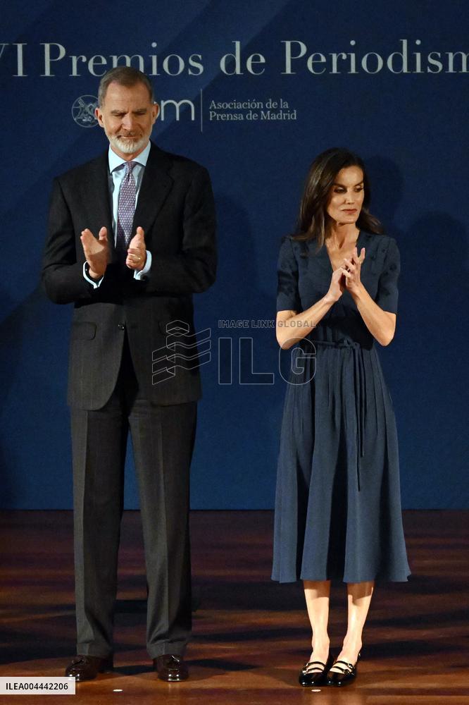Spanish Royal Couple At Madrid Press Association Awards Ceremony - Spain