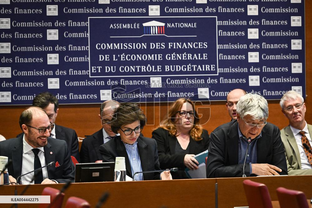 Hearing of French Culture Minister Rachida Dati before the finance committee in Paris - FA