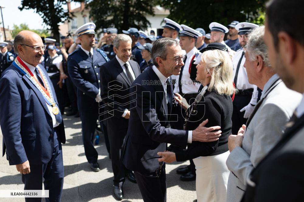 Ceremony in tribute to late policewoman Aurelie Fouquet - Villiers-sur-Marne