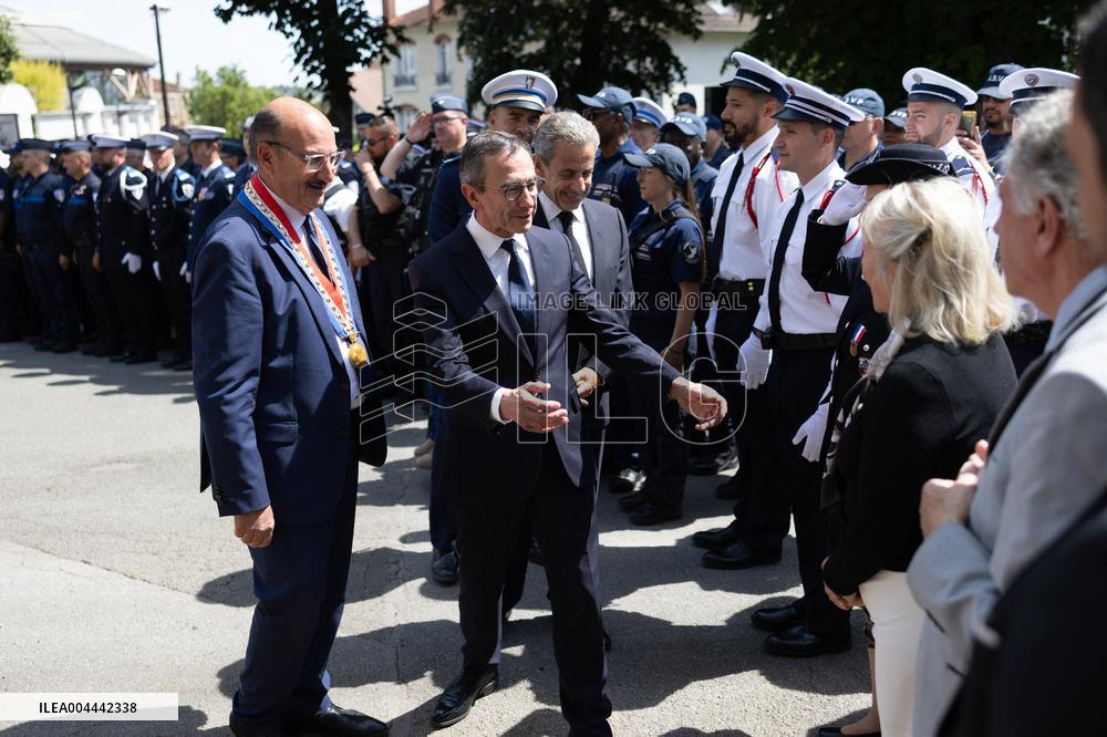 Ceremony in tribute to late policewoman Aurelie Fouquet - Villiers-sur-Marne