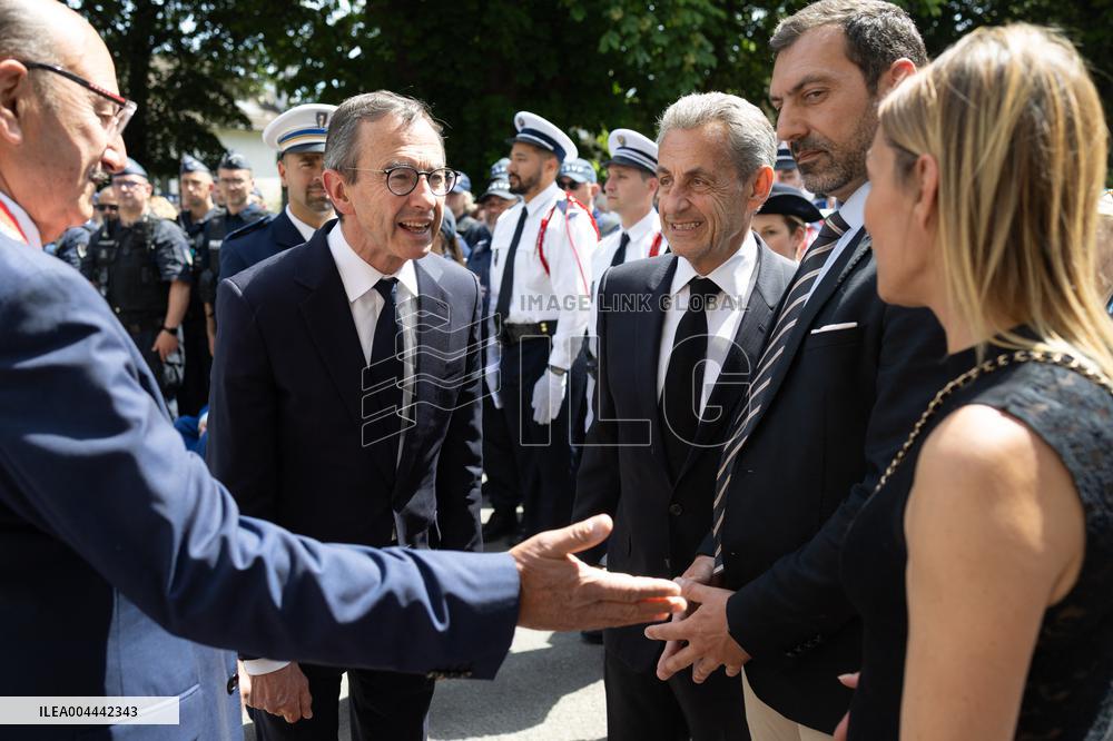 Ceremony in tribute to late policewoman Aurelie Fouquet - Villiers-sur-Marne