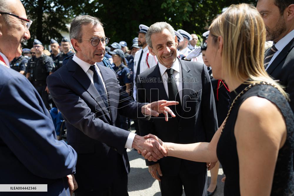 Ceremony in tribute to late policewoman Aurelie Fouquet - Villiers-sur-Marne
