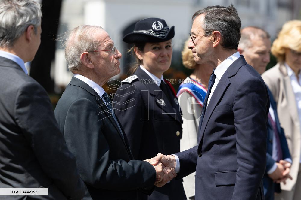 Ceremony in tribute to late policewoman Aurelie Fouquet - Villiers-sur-Marne