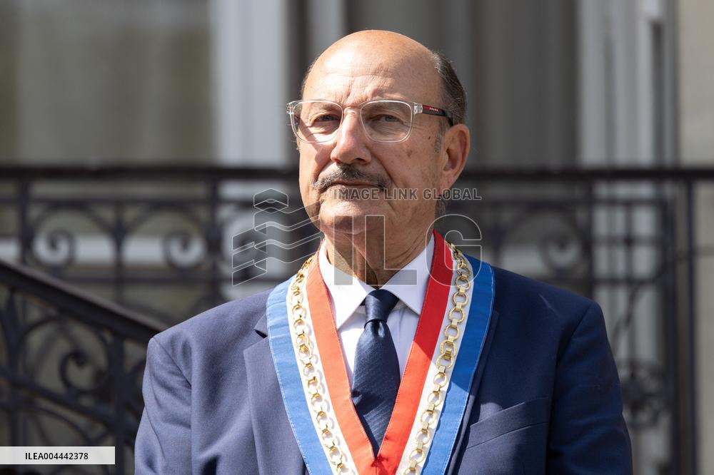 Ceremony in tribute to late policewoman Aurelie Fouquet - Villiers-sur-Marne