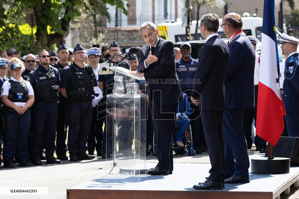 Ceremony in tribute to late policewoman Aurelie Fouquet - Villiers-sur-Marne