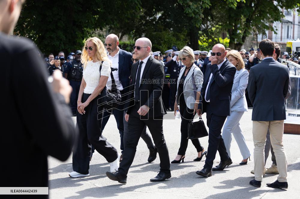 Ceremony in tribute to late policewoman Aurelie Fouquet - Villiers-sur-Marne