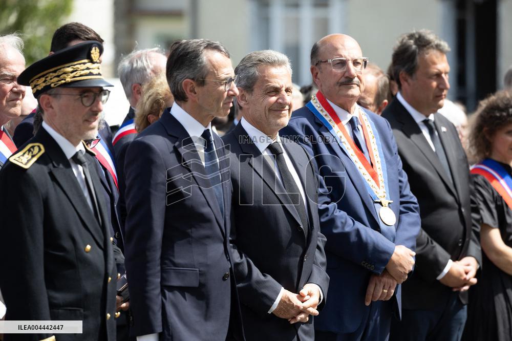 Ceremony in tribute to late policewoman Aurelie Fouquet - Villiers-sur-Marne