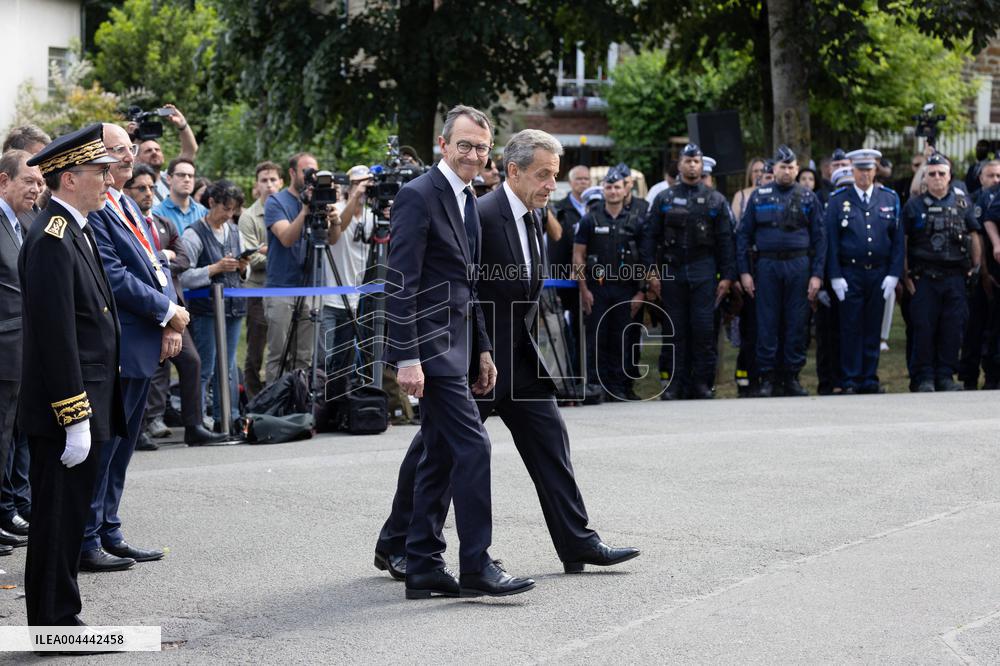 Ceremony in tribute to late policewoman Aurelie Fouquet - Villiers-sur-Marne