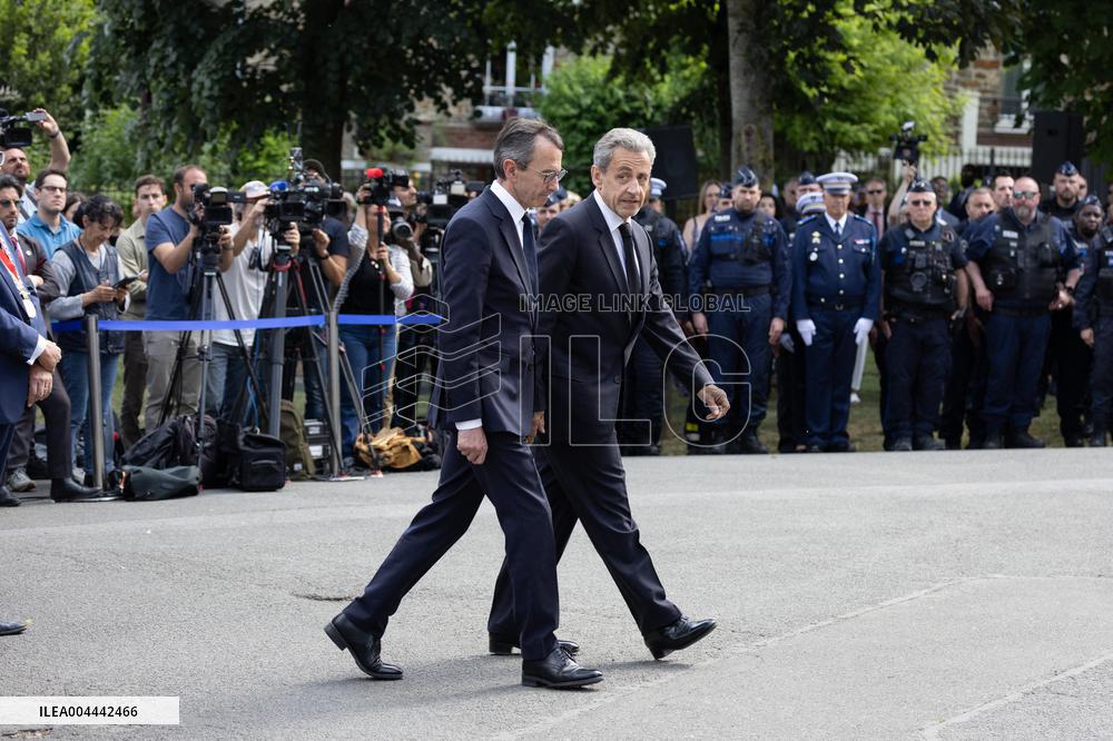 Ceremony in tribute to late policewoman Aurelie Fouquet - Villiers-sur-Marne