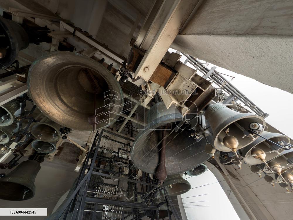 Bell ringing at St Michael's Monastery in Kyiv