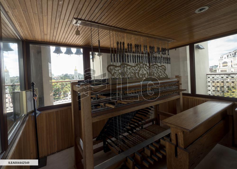 Bell ringing at St Michael's Monastery in Kyiv