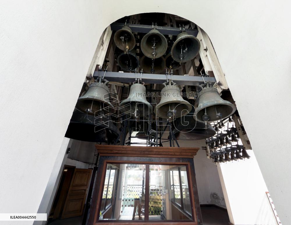 Bell ringing at St Michael's Monastery in Kyiv