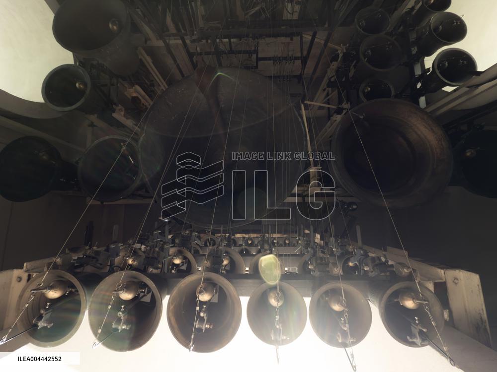 Bell ringing at St Michael's Monastery in Kyiv