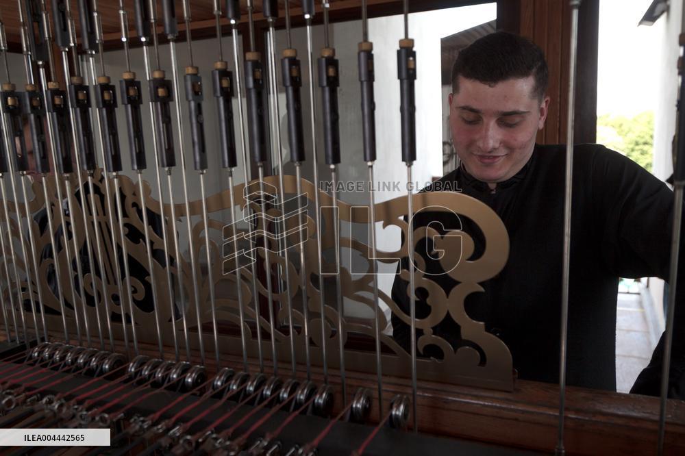Bell ringing at St Michael's Monastery in Kyiv