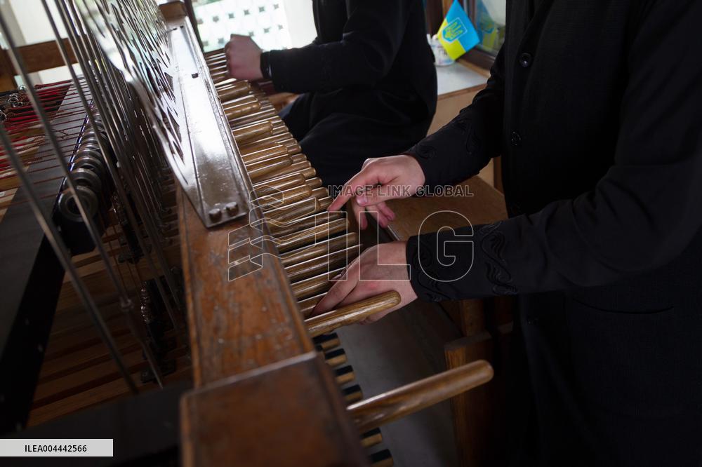 Bell ringing at St Michael's Monastery in Kyiv