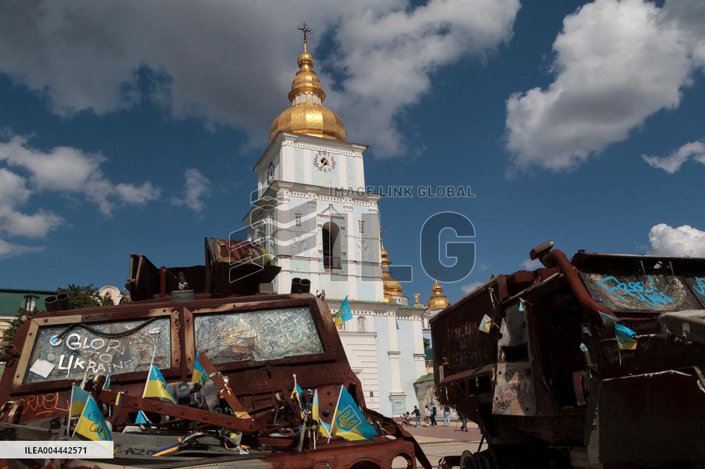 Bell ringing at St Michael's Monastery in Kyiv