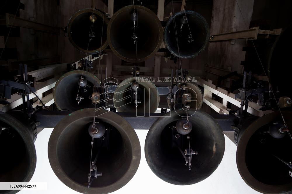 Bell ringing at St Michael's Monastery in Kyiv