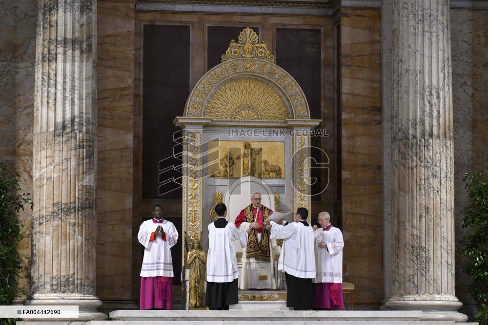 Pope Leo XIV Visits St. Paul Basilica - Rome