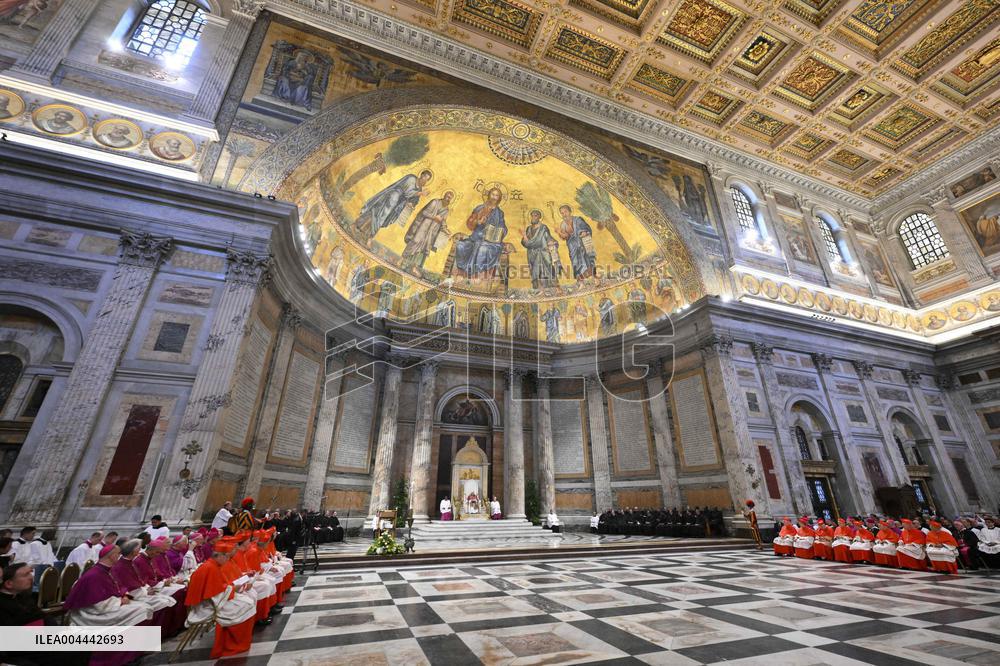 Pope Leo XIV Visits St. Paul Basilica - Rome