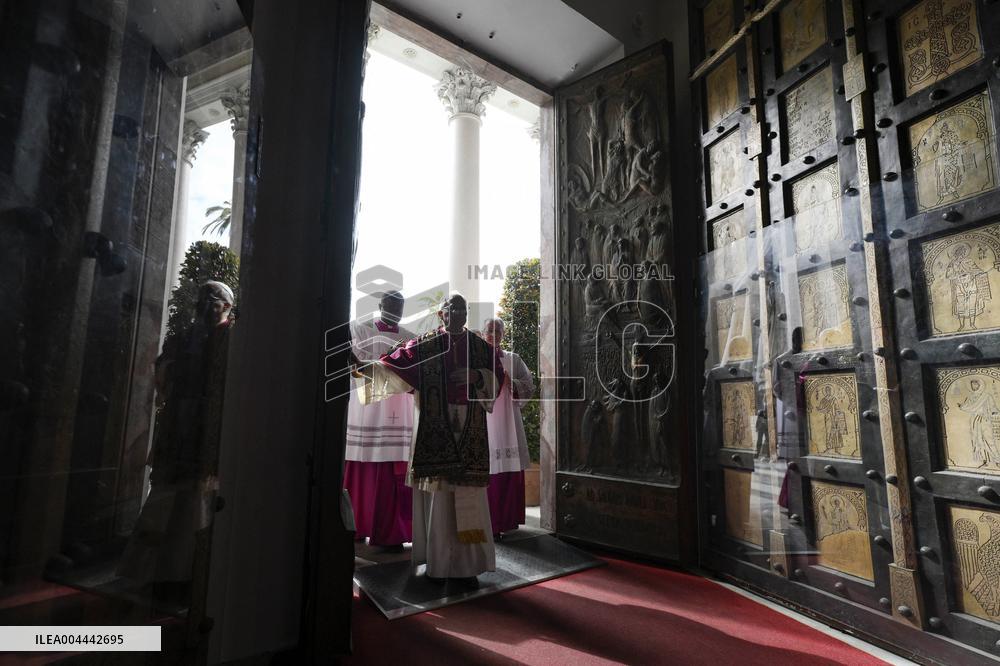 Pope Leo XIV Visits St. Paul Basilica - Rome