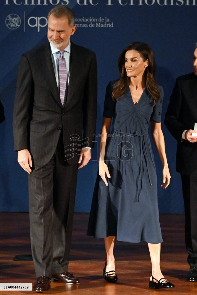 Spanish Royal Couple At Madrid Press Association Awards Ceremony - Spain