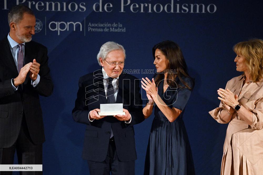 Spanish Royal Couple At Madrid Press Association Awards Ceremony - Spain
