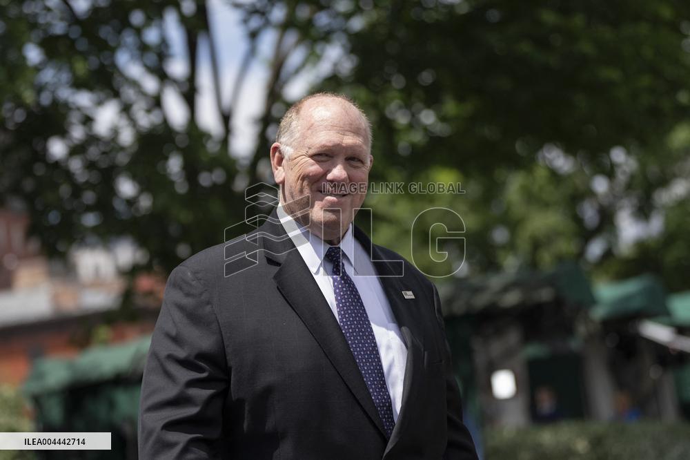Border Czar Tom Homan speaks to the media