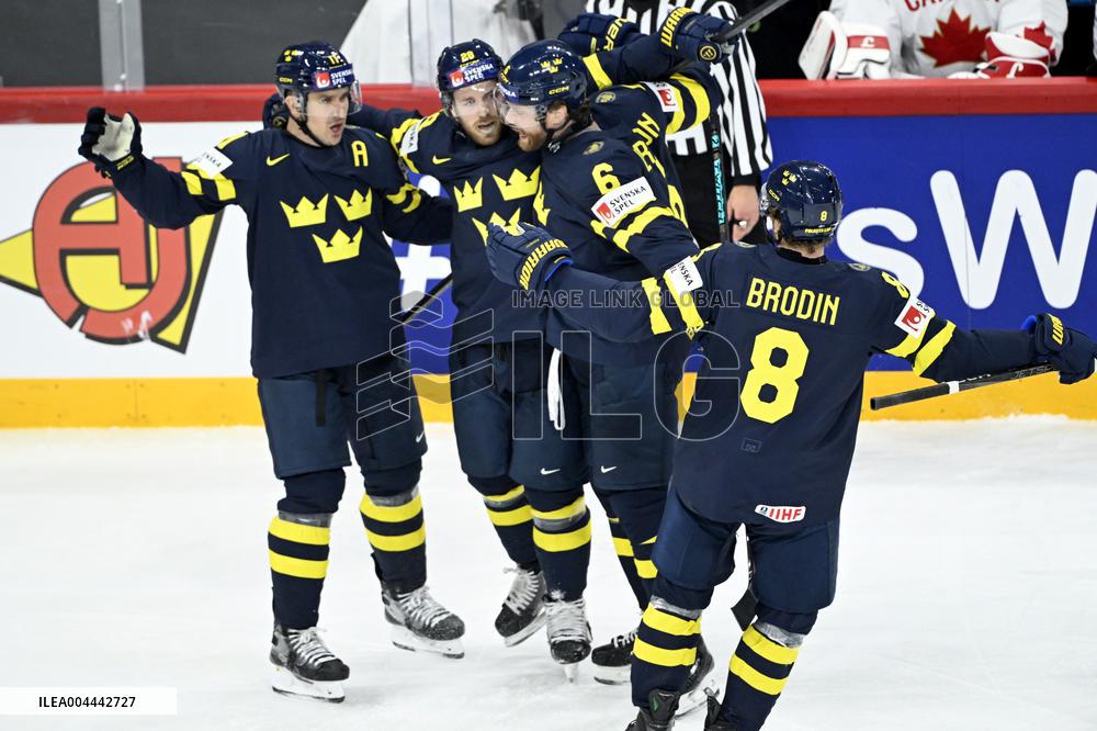 ICE HOCKEY WC SWEDEN-CANADA