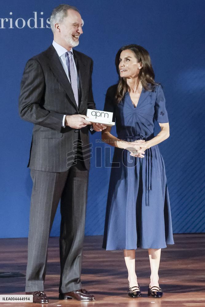 Royals At APM Journalism Awards - Madrid