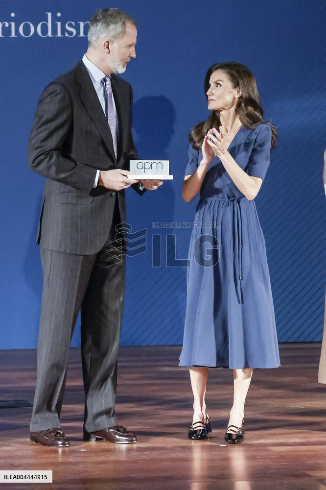 Royals At APM Journalism Awards - Madrid